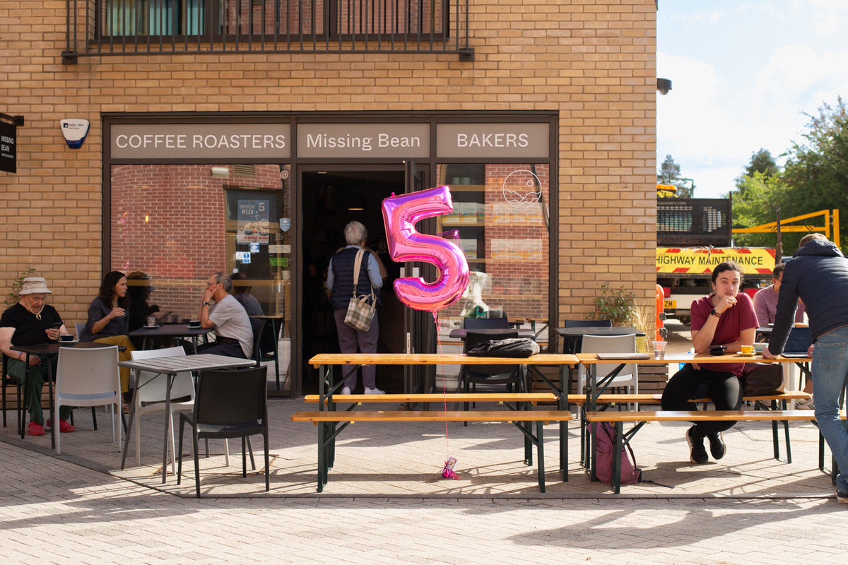Missing Bean Celebrates Botley Café's 5th Birthday