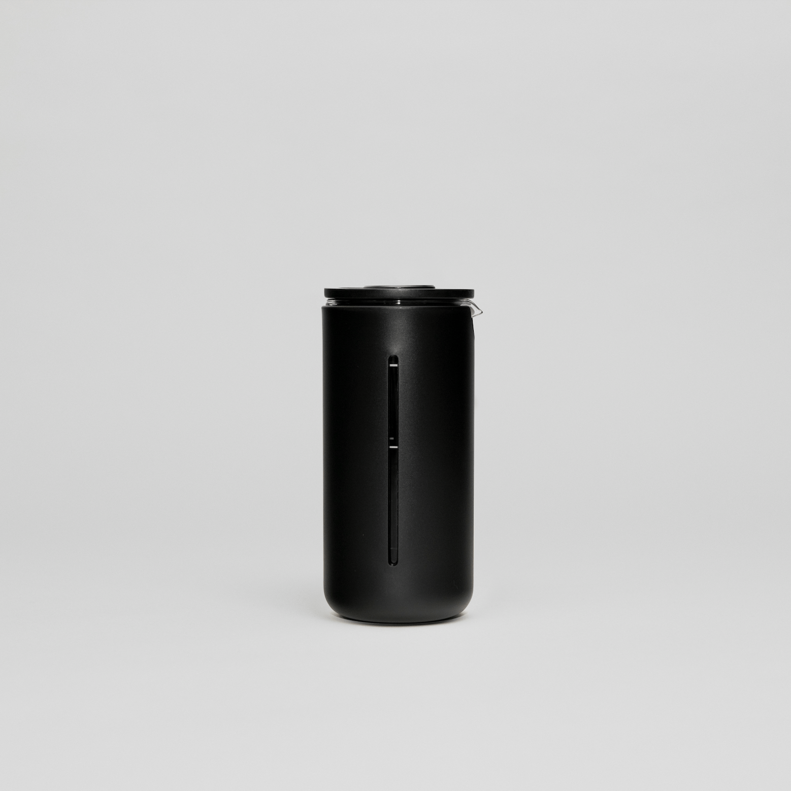 A sleek, stylish cafetiere from Timemore, in black. Can be used to brew either tea or coffee.